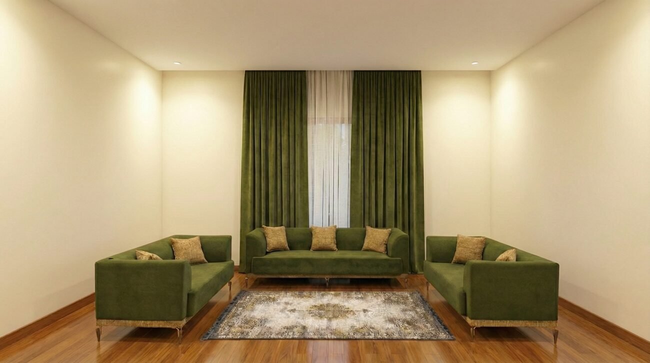 Silver Ramadan Package green sofa set – ardanfurniture