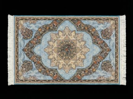 Wool Carpet 700 Reeds 2100 Density 1x1.5 Blue Classic – ArdanFurniture