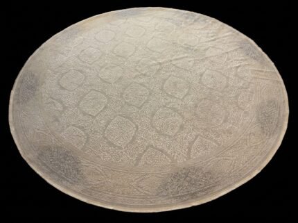 4x4 Round Wool Carpet | Elegant Neutral Rug – ArdanFurniture